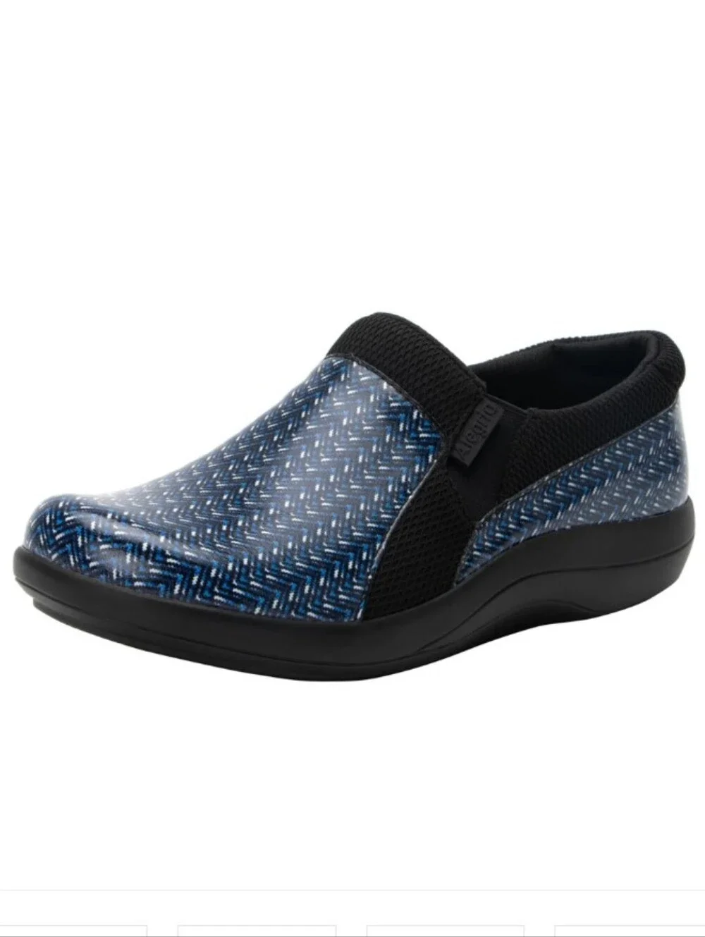 Alegria Women's Duette Professional Slip-on Shoe Herringbone Blues DUE-7478